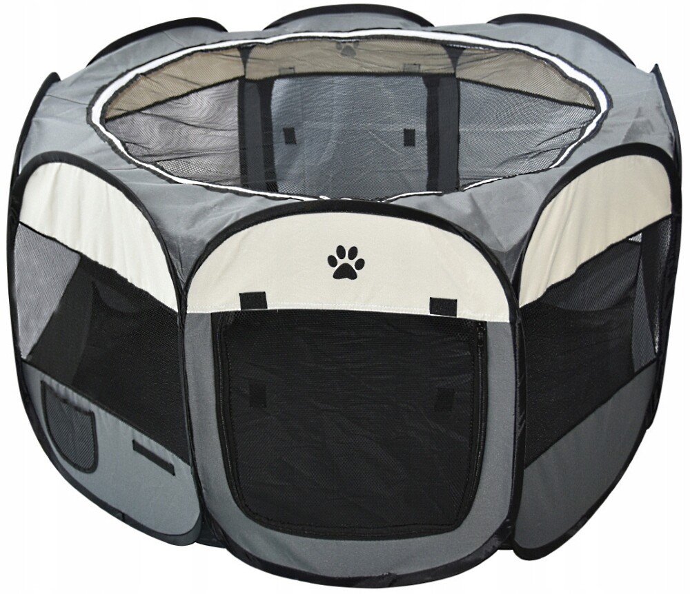 Kotec textilní materiál Bisky střední pes 126 x 125 x 64 cm