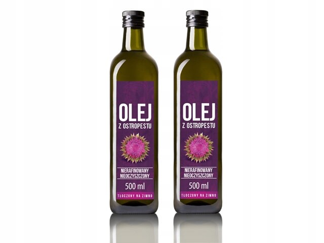 Ostropestřecový olej VitaFarm nerafinovaný 500 ml lisovaný za studena