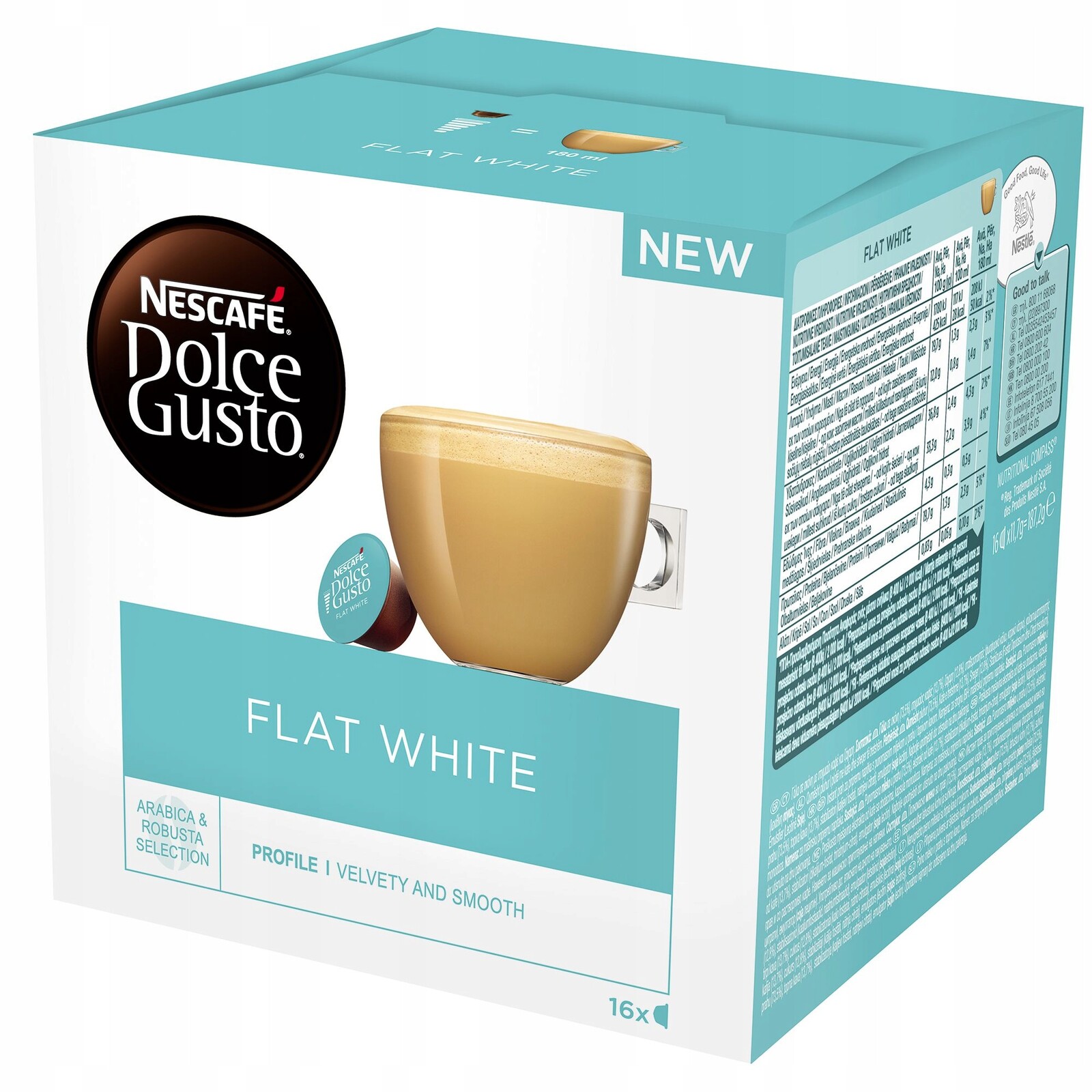 Kapsle do Dolce Gusto Nescafe Flat White 16 ks
