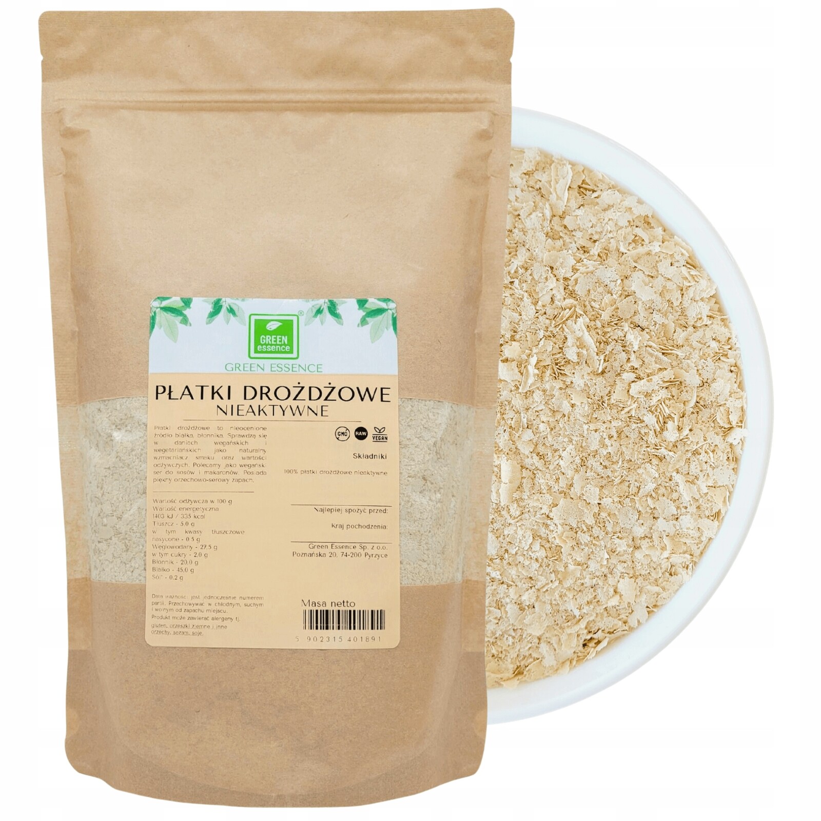 Drožďové vločky Green Essence 500 g