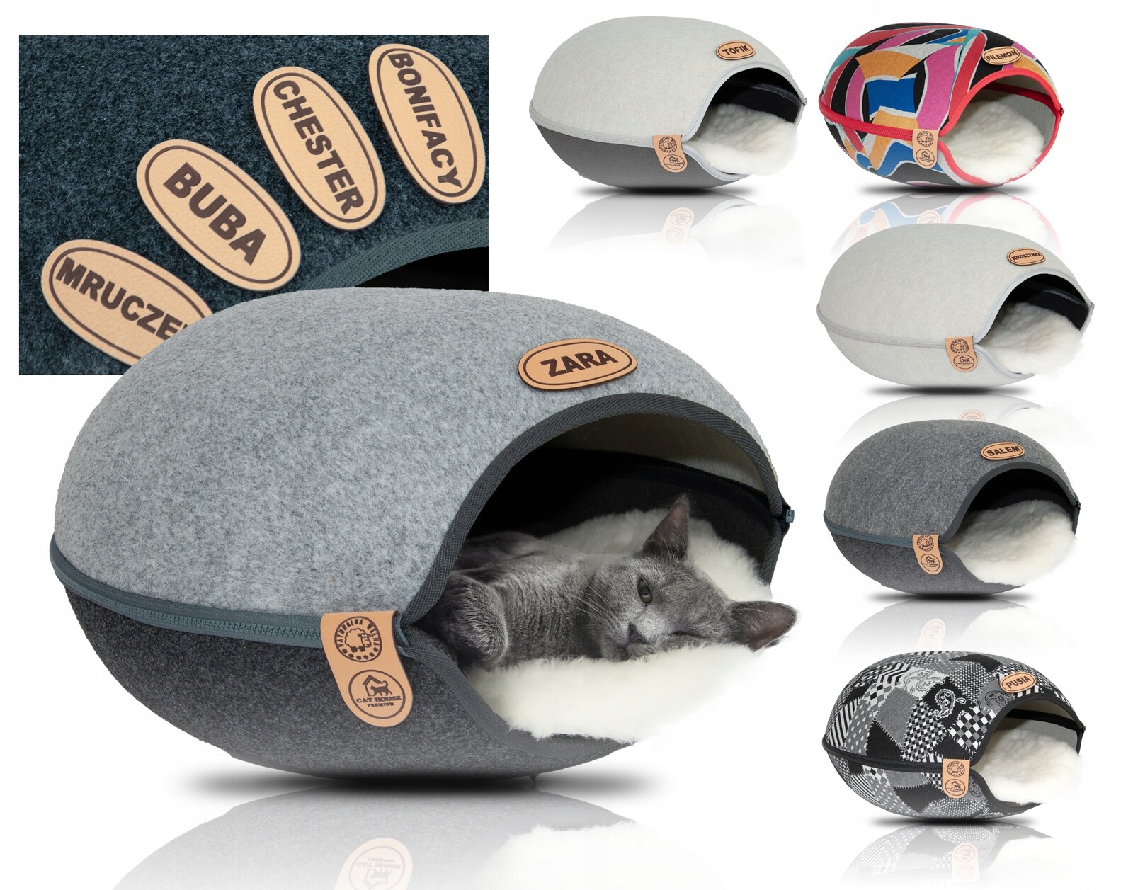 Pro kočky Cat House vícebarevný kulatý 44 cm x 43 cm