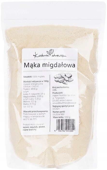 Mandlová mouka Kuchnia Zdrowia 1000 g