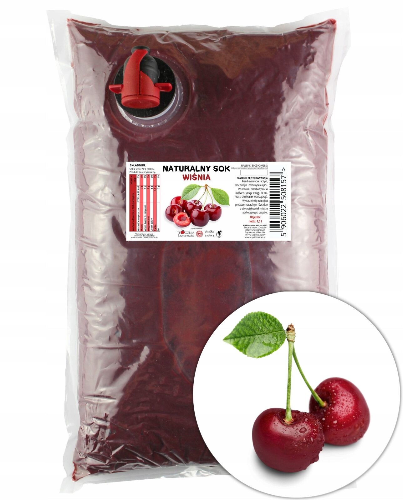 Višňová šťáva Tłocznia Szymanowice 1500 ml