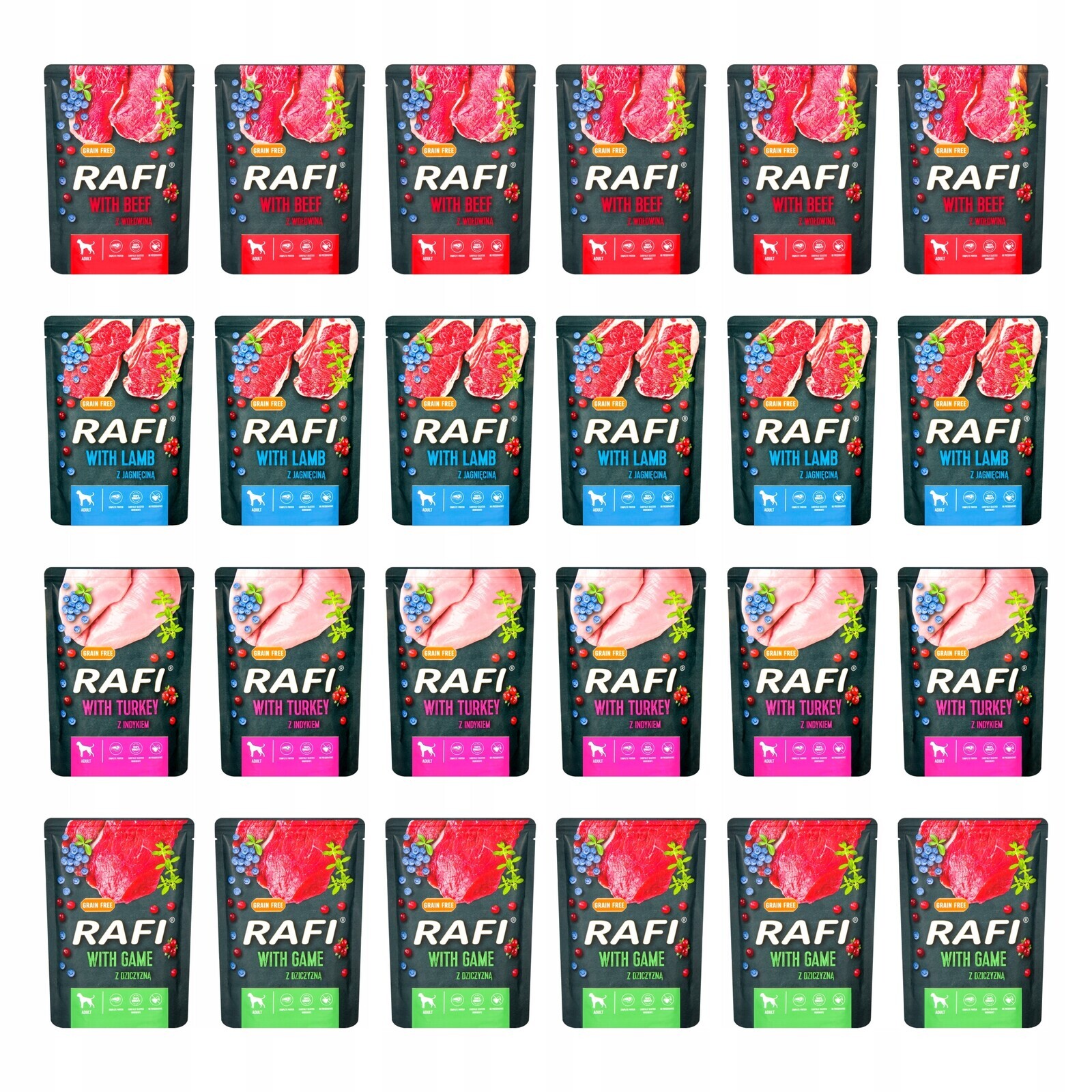 Rafi mokré krmivo mix chutí 0,15 kg