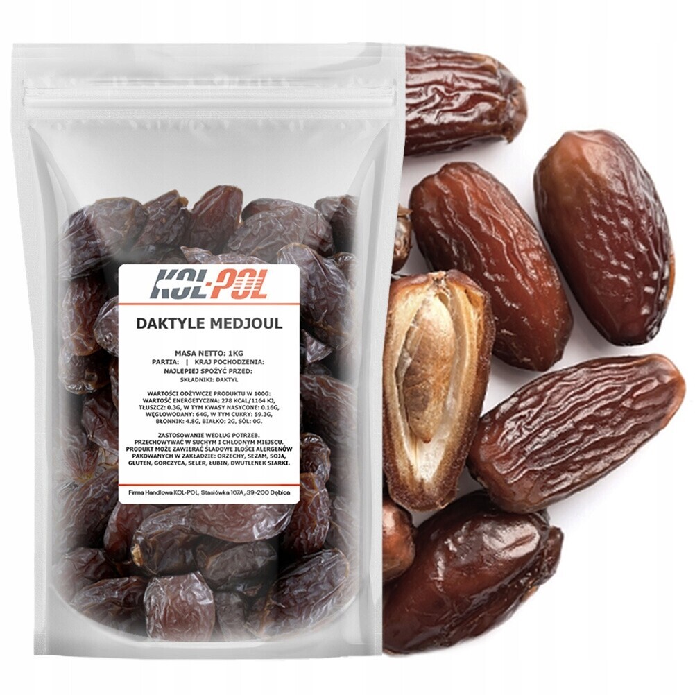 Sušené datle Medjoul 1 kg Královské Medjool, přírodní Kol-pol 1000 g
