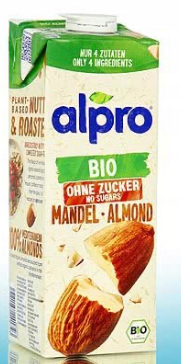 Mandlový nápoj Alpro Bio bez cukru 1 l