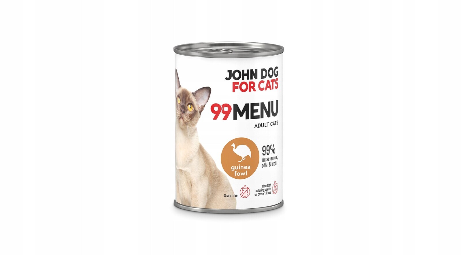 John Dog for Cats 99 Menu Mokré krmivo pro kočky dospělé kočky s perličkou