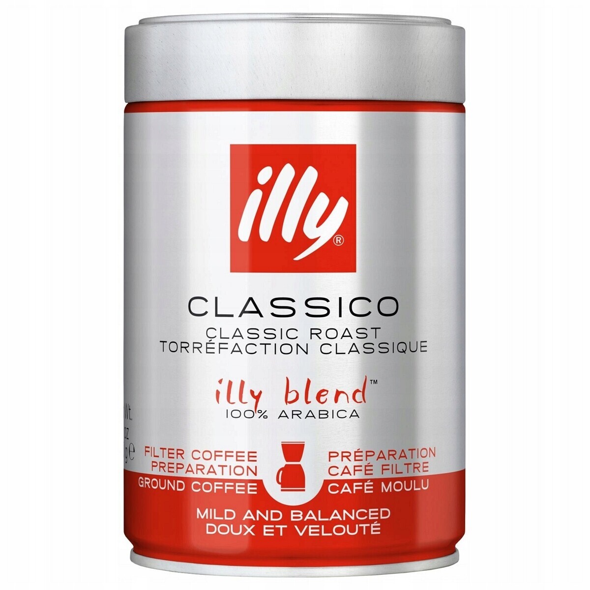 Mletá káva Illy Classico pro filtrovanou kávu 250 g