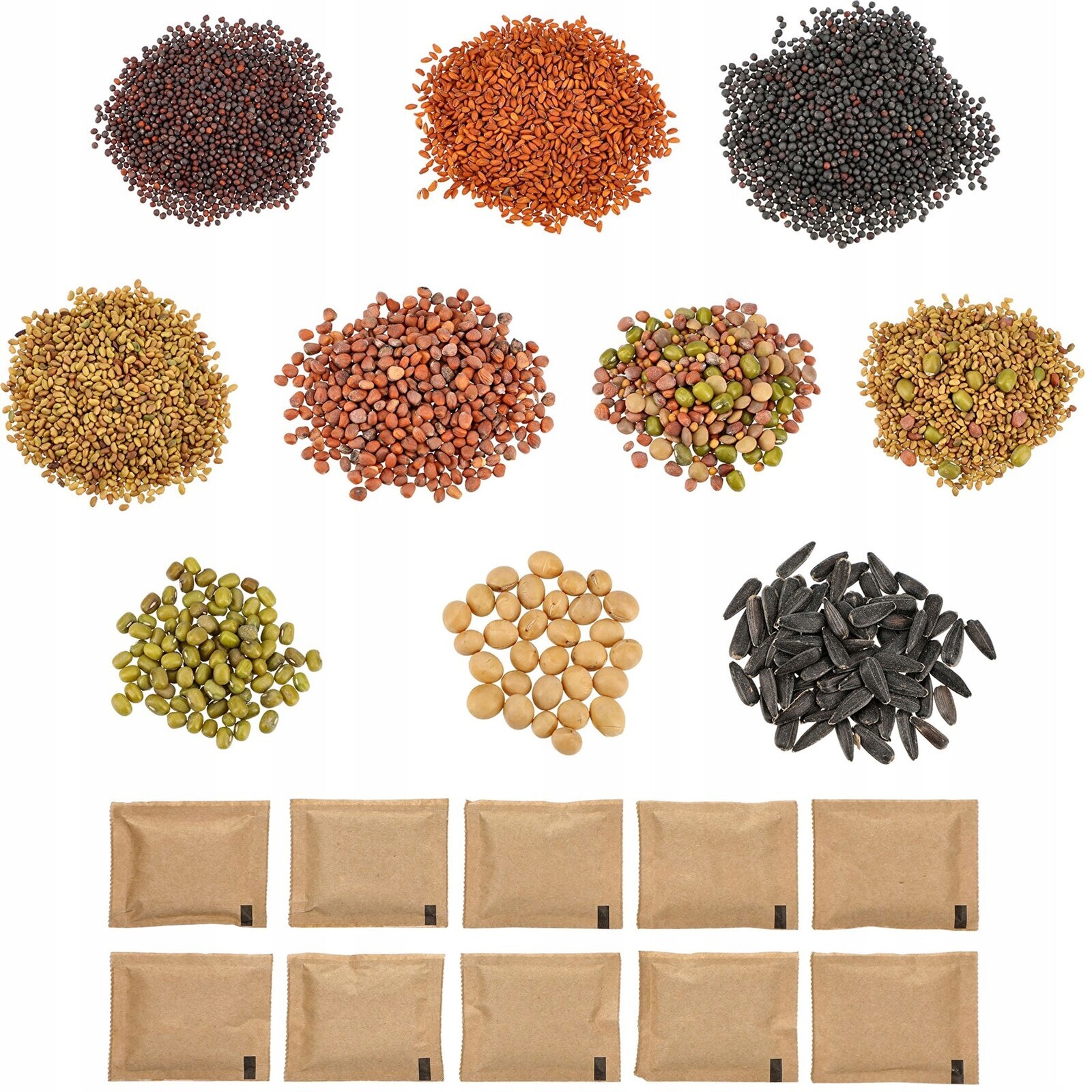 Semena na klíčky do nakličovací nádoby Sada 10 ks mix