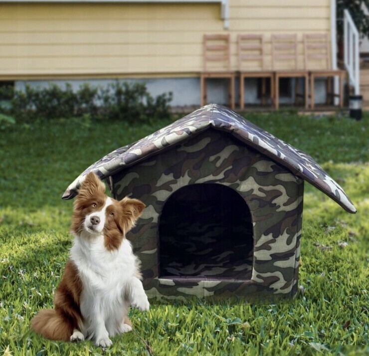 Bouda pro psa pro kočky Plast Materiál psí budka s polštářem