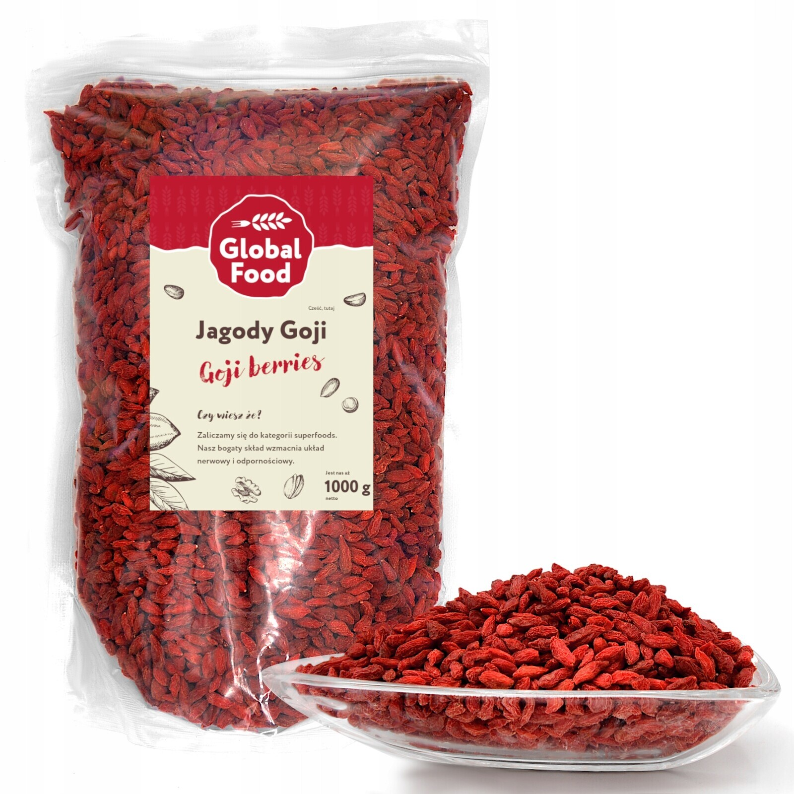 Goji 1kg Global Food 1000g