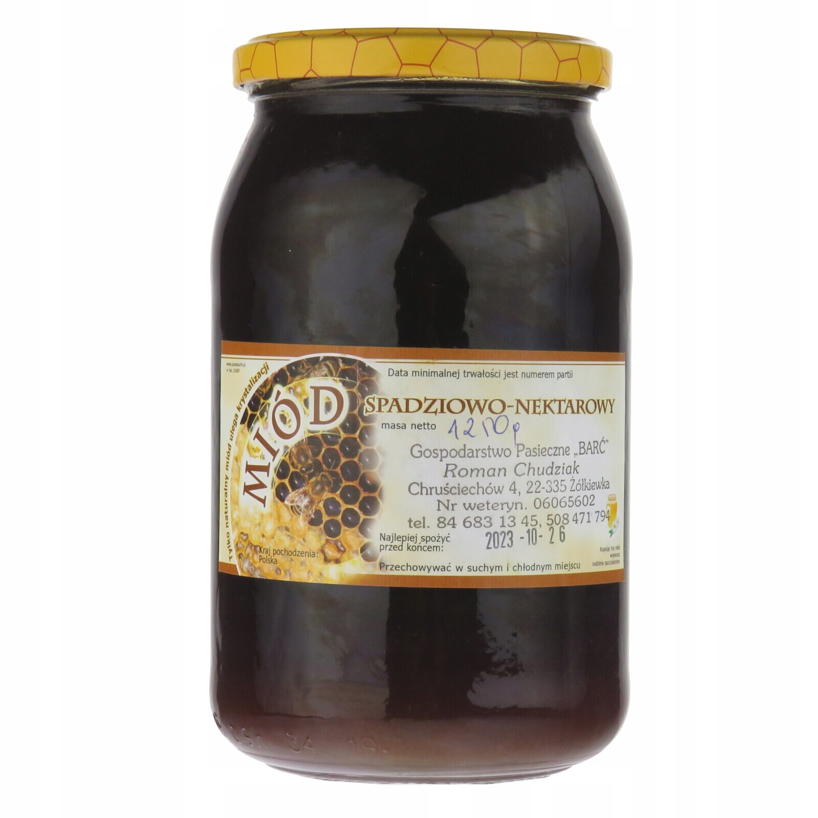 Tekutý lesní Medovicový med Gospodarstwo Pasieczne 
