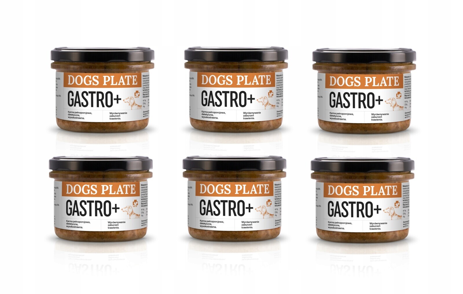 Dogs Plate Vet Gastro Plus klokan na zažívací potíže 6x180 g