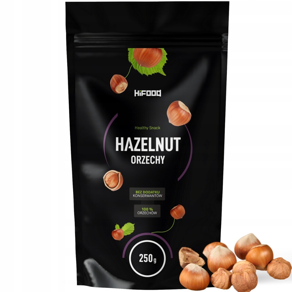 HiFOOD Lískové ořechy celé ořechy 500 g