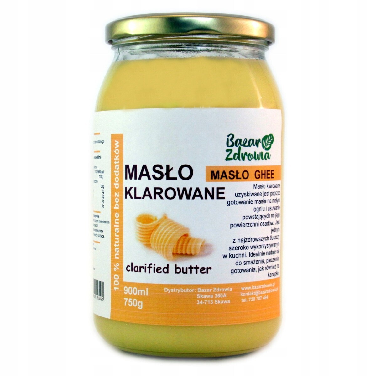 Ghí máslo Bazar Zdrowia 750 g