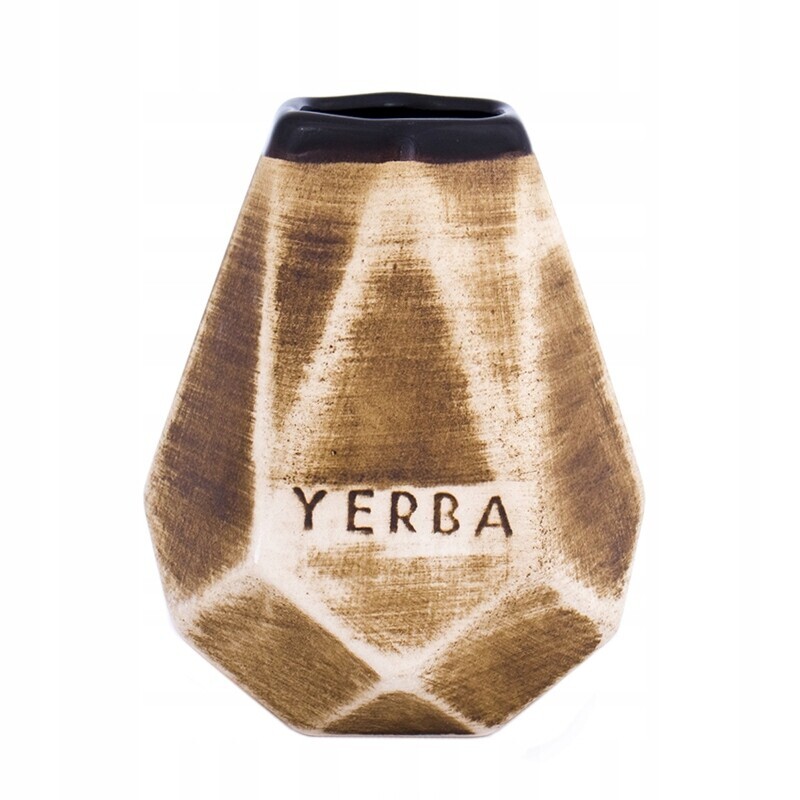 Matero Diament Keramické Nádobí Na Yerba Mate Hnědé 350ML