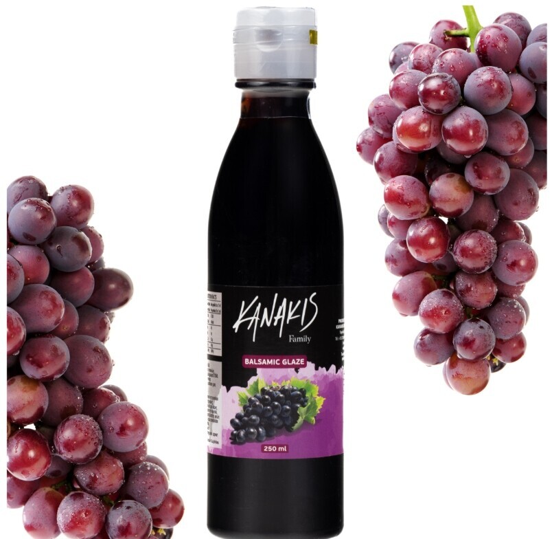 Balzamikový krém 100% řecký 250ml omáčka na saláty Přírodní Kanakis Family