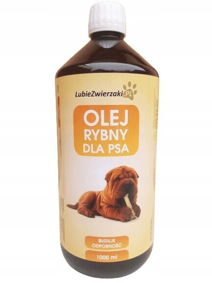 Rybí olej pro psy LubieZwierzaki tekutý 1150 ml, podporuje trávení