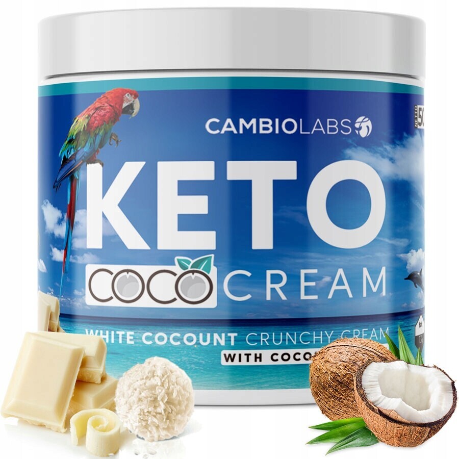 Keto Proteinový Krém Bílá Čokoláda Kokos CambioLabs velké balení 500g