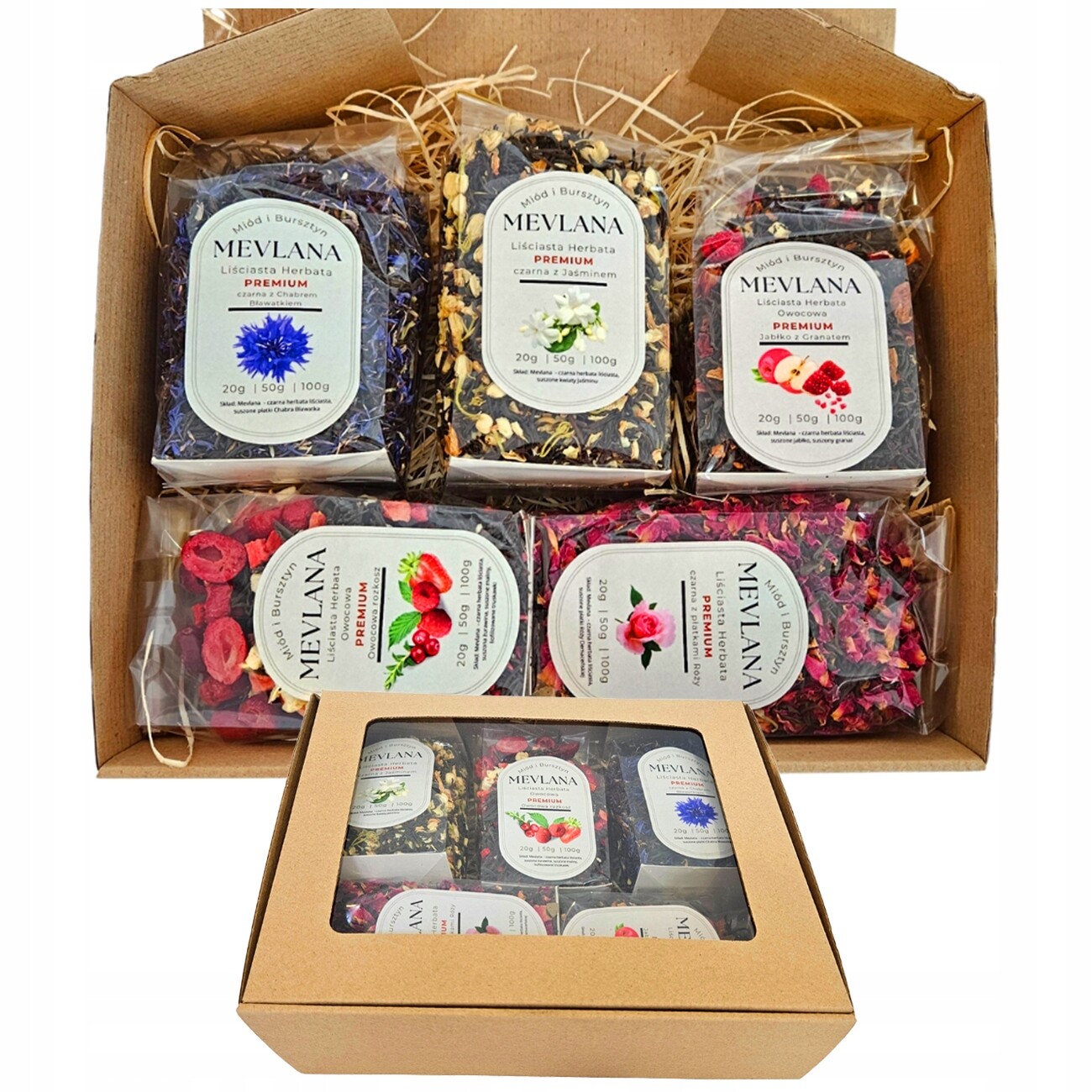 Dárková Sada 5 originálních tureckých čajů Mevlana Premium 5 x 50 g