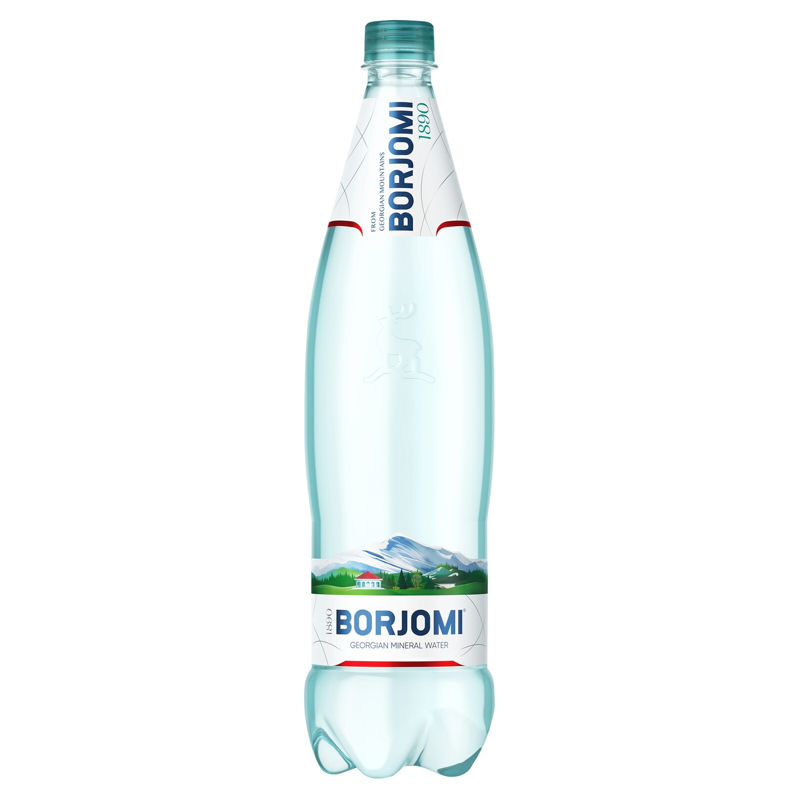 Borjomi Minerální voda s vysokým obsahem minerálů, sycená 1,0L