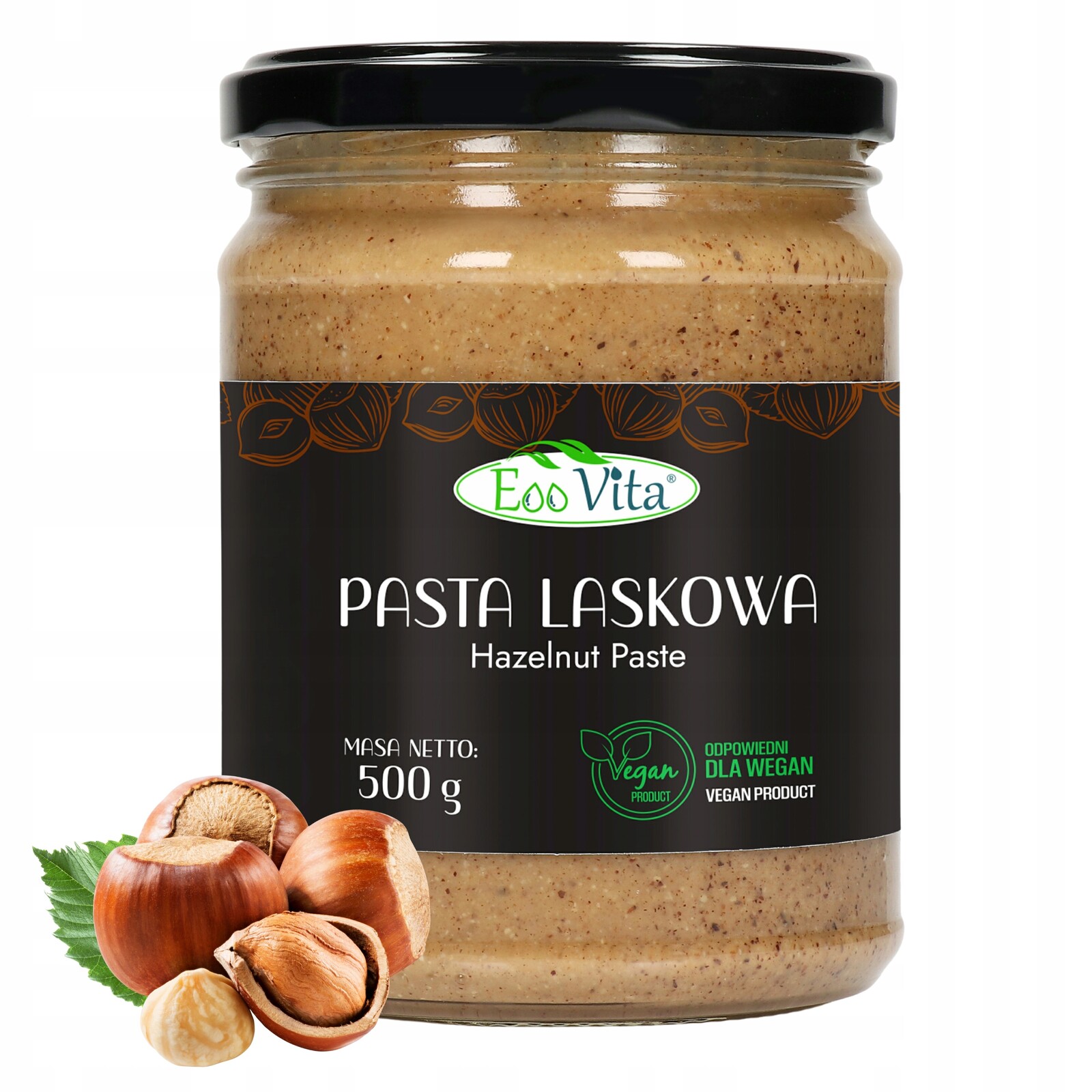 Lískooříšková pasta Eoo Vita 500 g, veganská