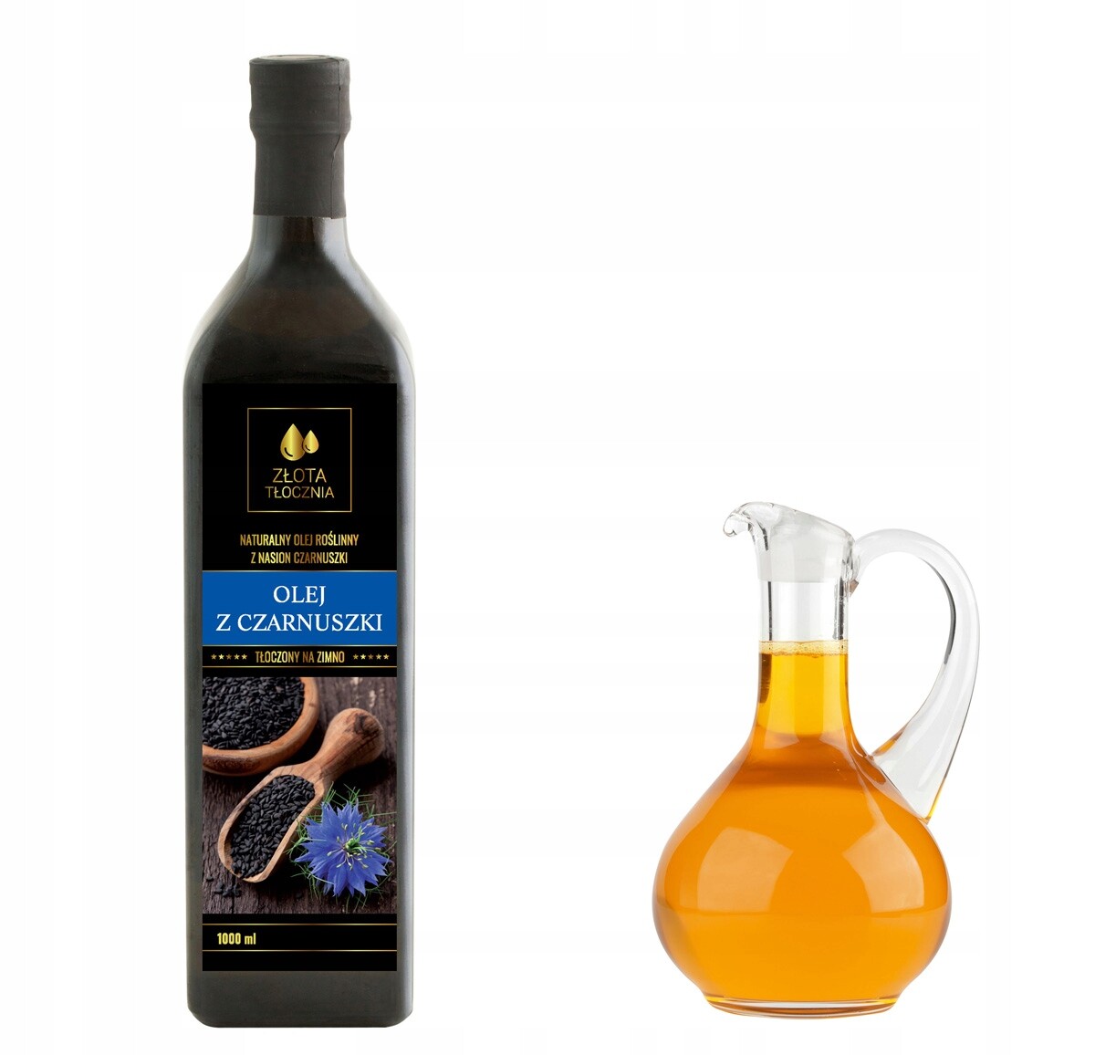 Nerafinovaný olej z černuchy seté Złota Tłocznia 1000 ml