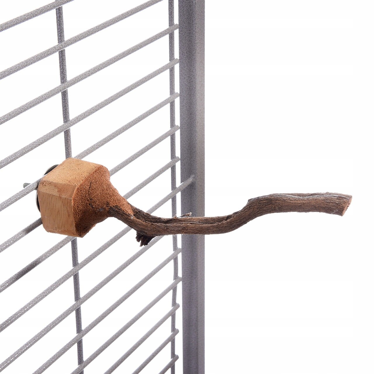 Přírodní žerď z Liany s upevněním, velikost M – 30 cm pro papoušky