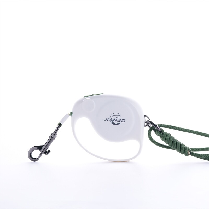 Mini automatické vodítko pro psy 2 m – pevné a bezpečné, sloní design, bílé