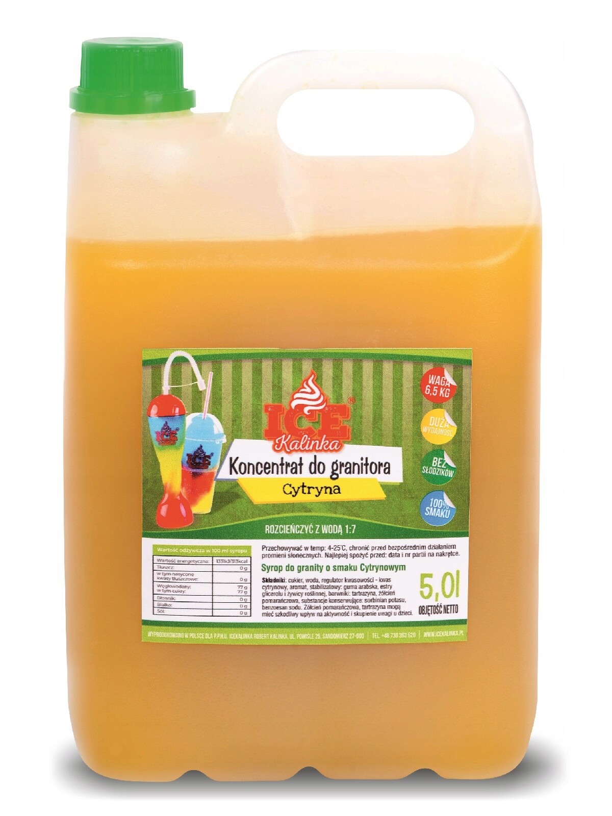Citronový sirup IceKalinka 5000 ml
