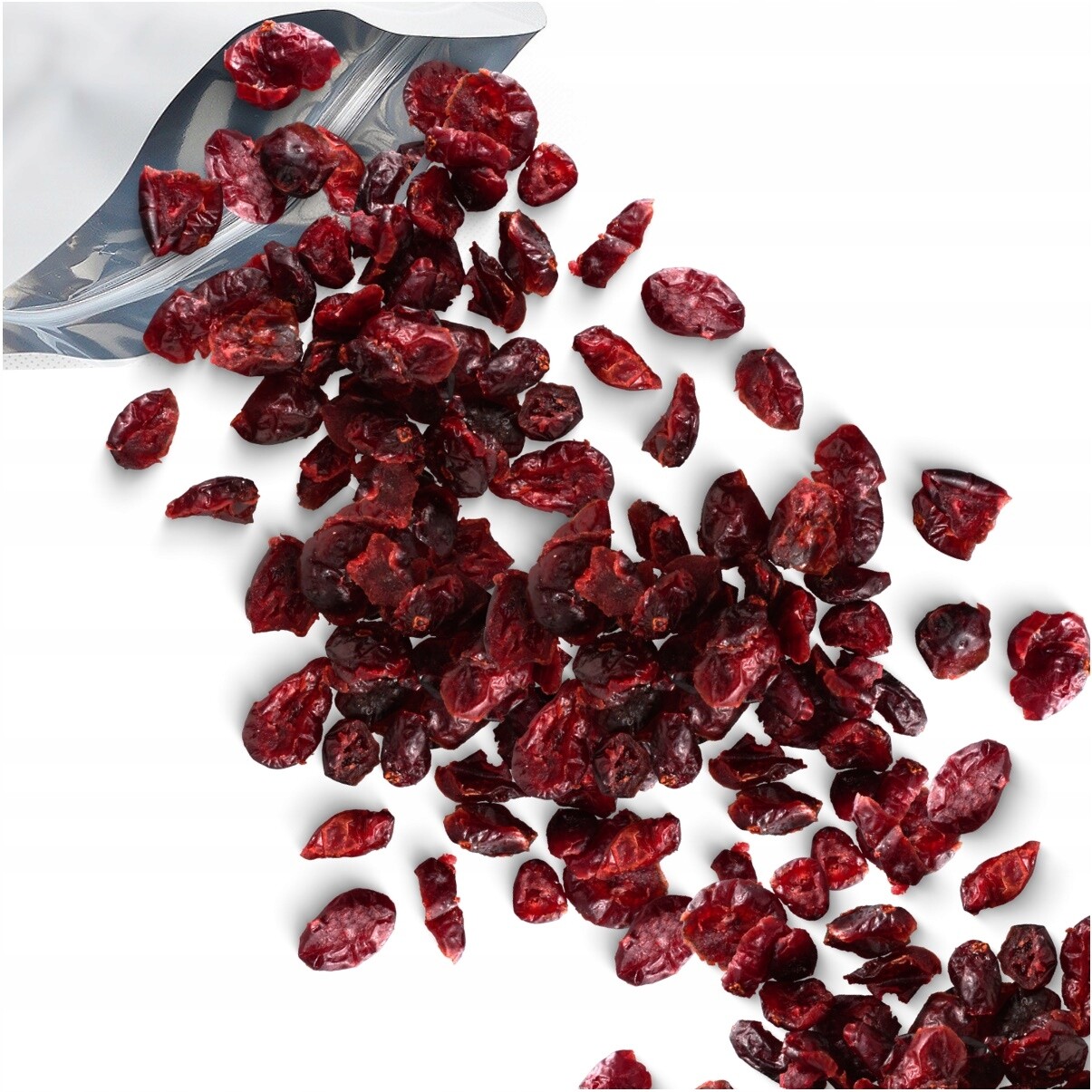 Brusinky sušené půlené 1 kg, Bez cukru, celá, s jablečnou šťávou nutt 1000