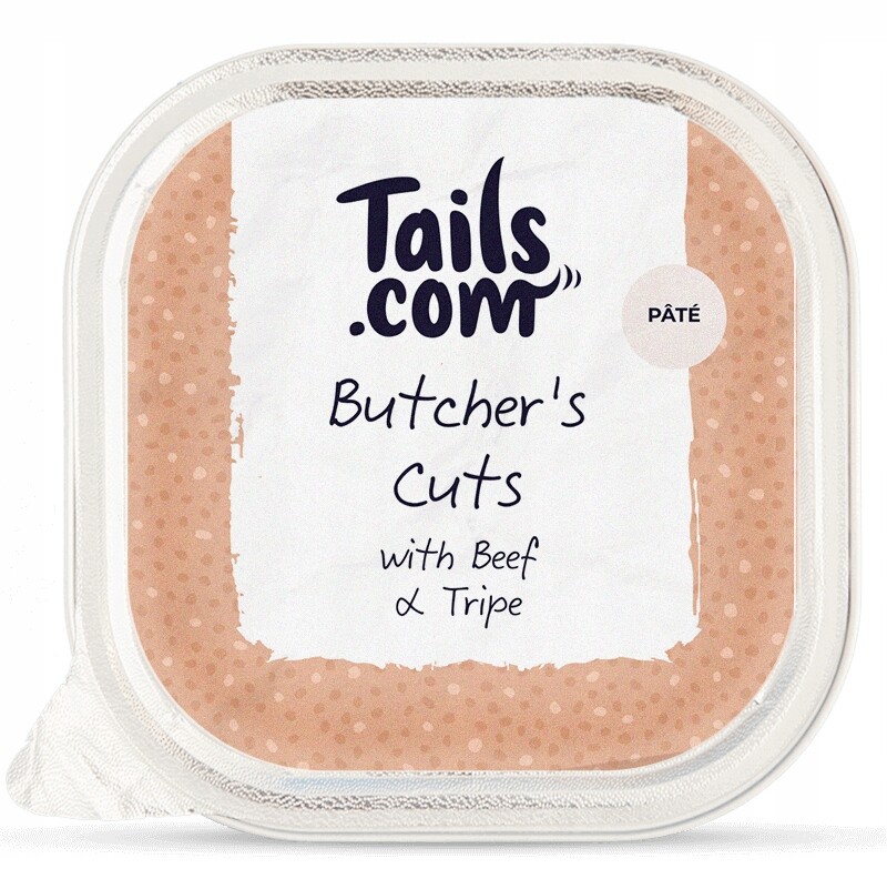 Vlhké krmivo pro psy, jemná paštika Butcher's Cuts, hovězí s dršťkami, 150g