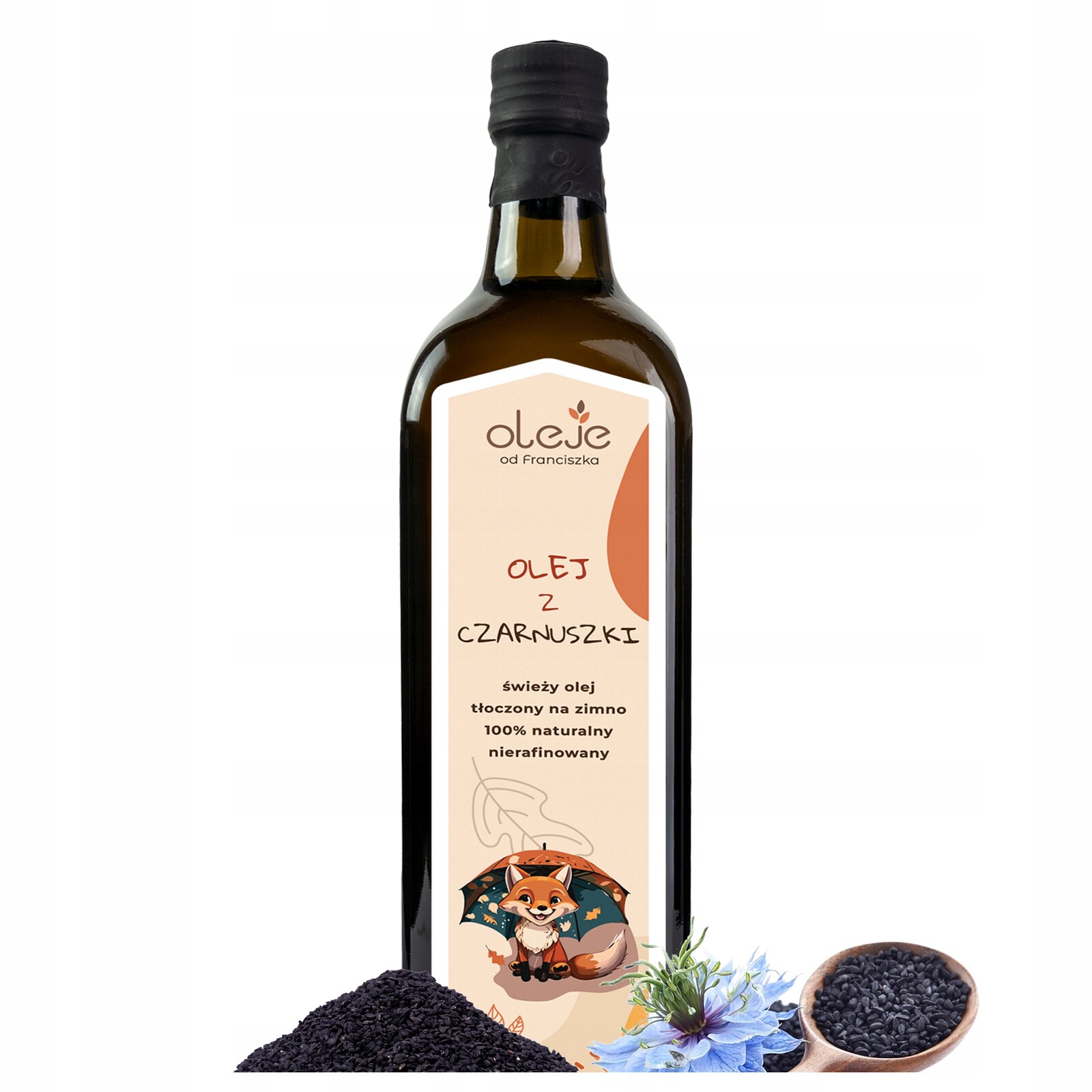 Nerafinovaný olej z černuchy seté Oleje od Franciszka 500 ml