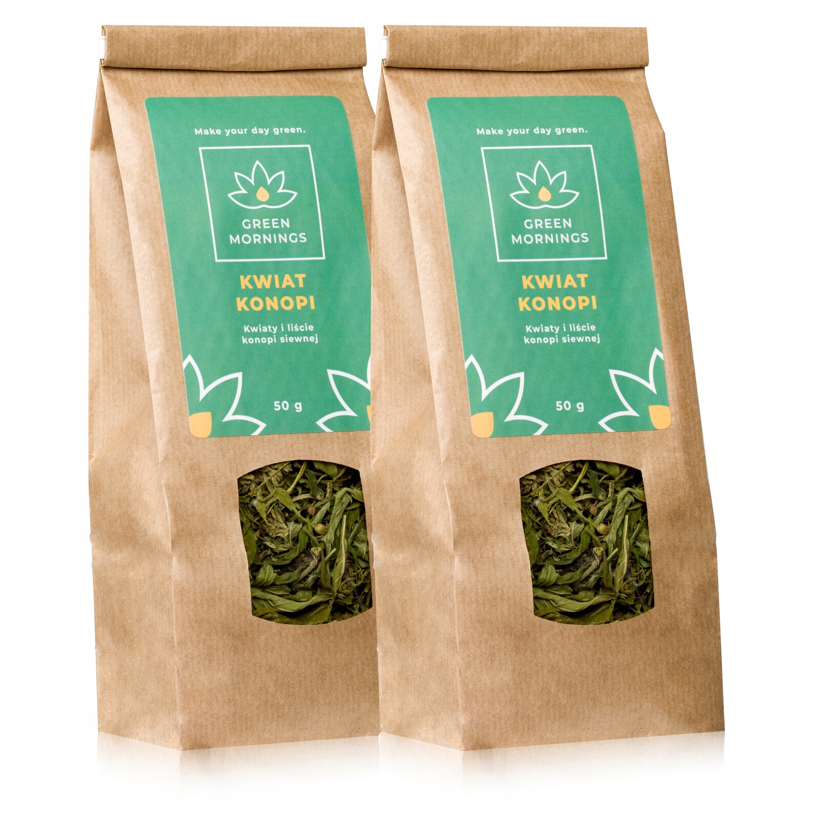 Sada bylinného Čaj Green Mornings sypaných lístků 2x50 g bez laktózy