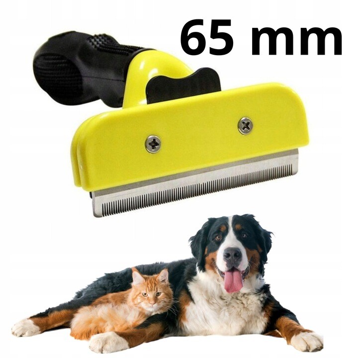 Kartáč na srst pro psy a kočky M nerezová ocel samočisticí