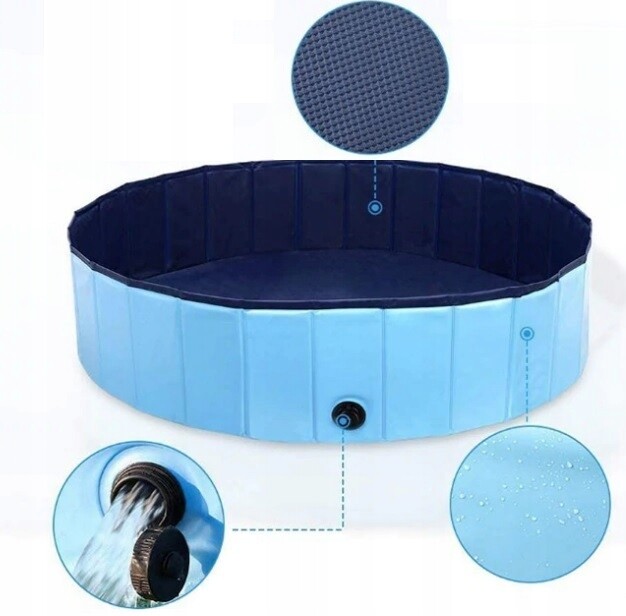 Bazén pro psa Regmag modrý 120x30 cm 340 l skládací