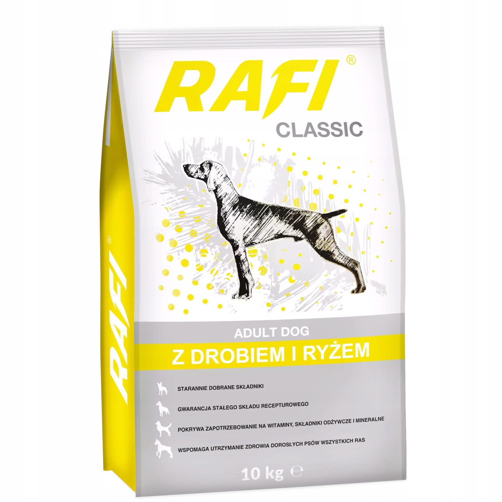 Rafi Classic Krmivo Suché Krmivo S Drůbežím A Rýží 10KG