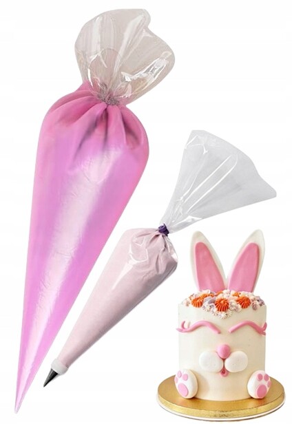 Rękaw Do Tortu Worek Cukierniczy Krem Masa Dekorace Narozeniny 2ks