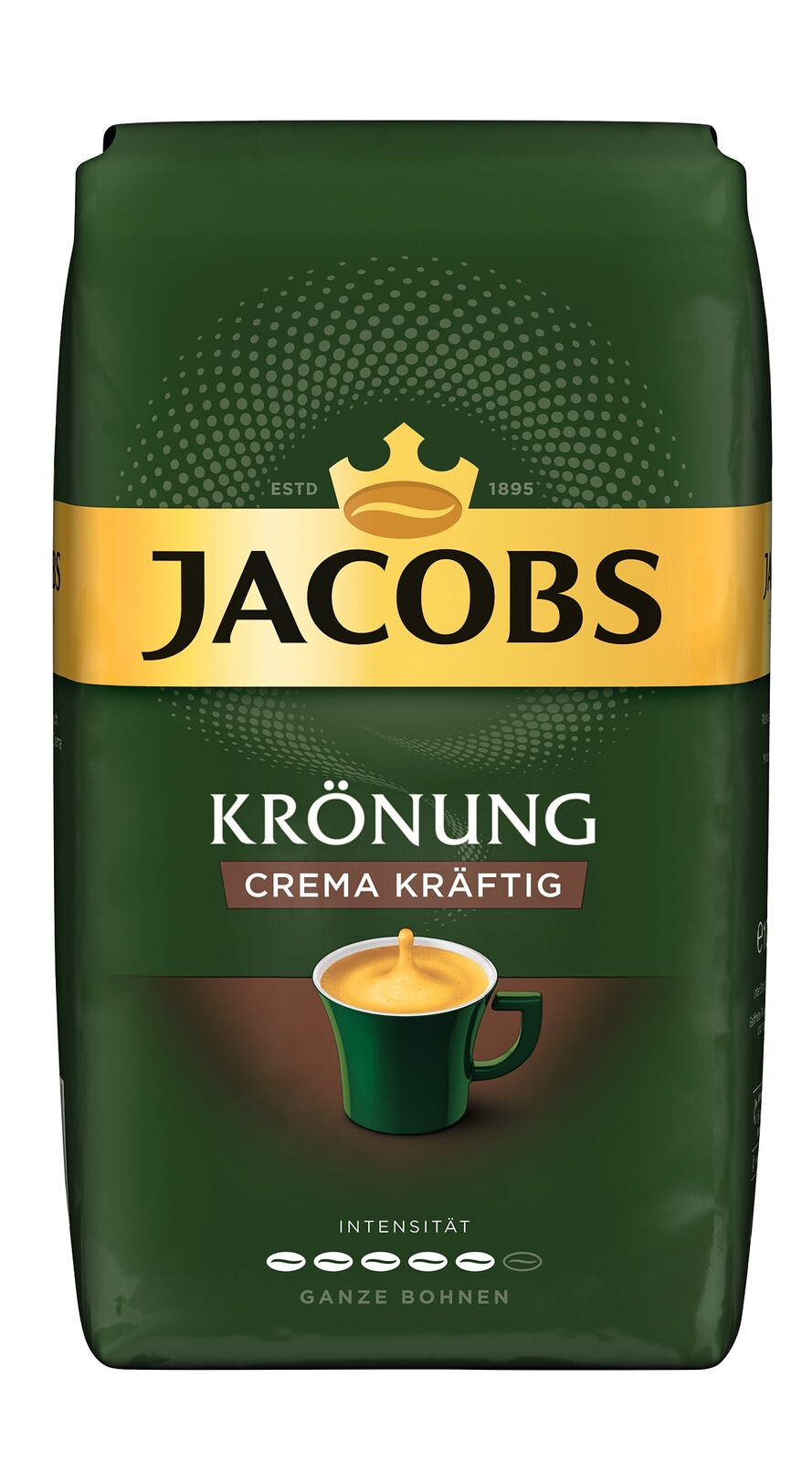 Káva zrnková směs Jacobs Crema Kraftig 1000 g