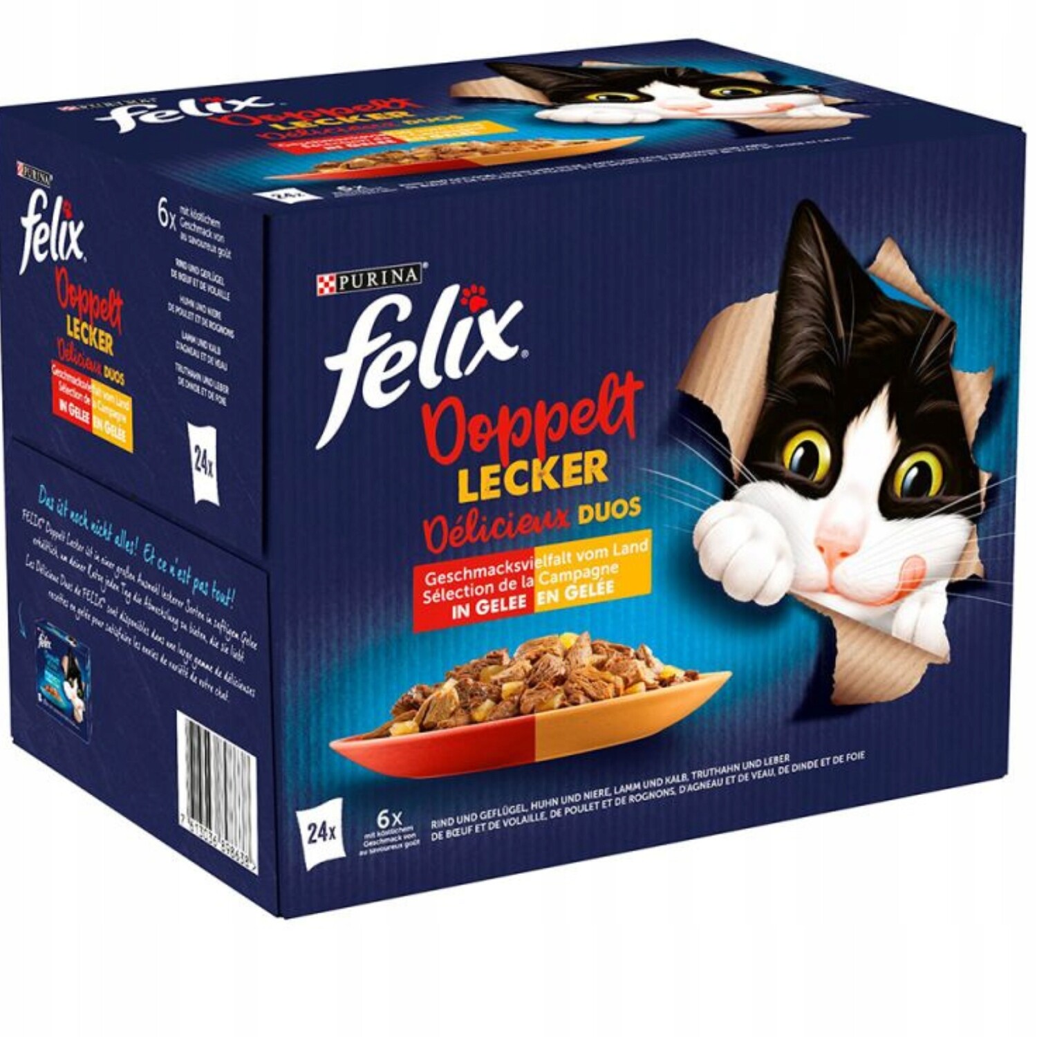 Felix Mokré krmivo pro kočky želé 24x85g