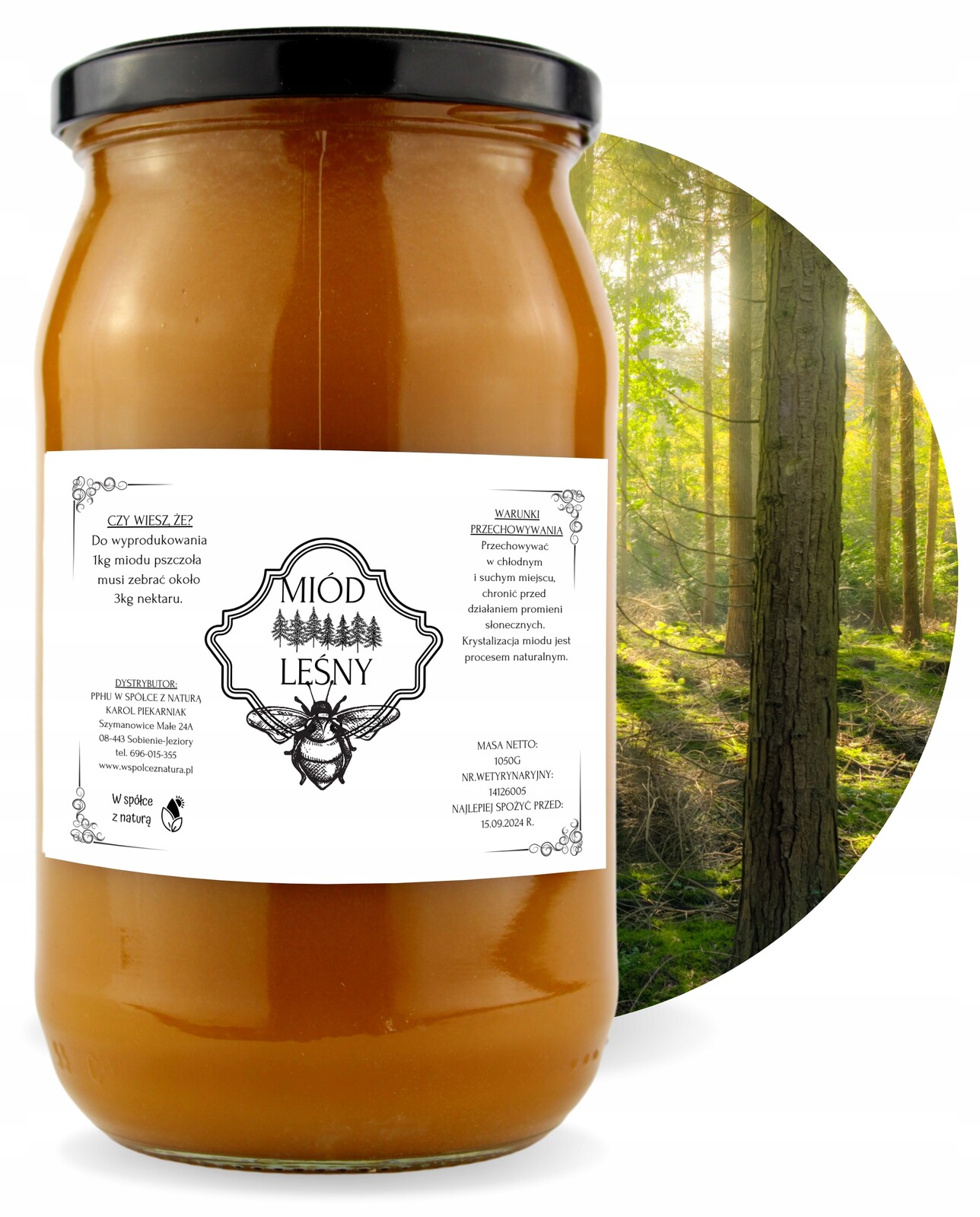 Přírodní Lesní Med Polský 1050g