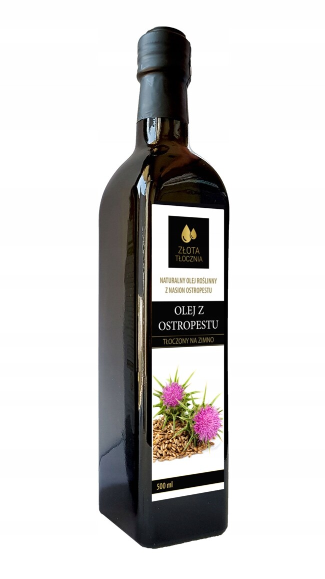 Ostropestřecový olej nerafinovaný Złotatłocznia 500 ml