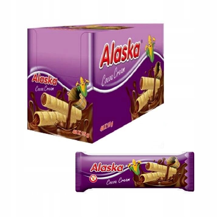 Alaska Kukuřičné trubičky s čokoládou 48 ks x 18g