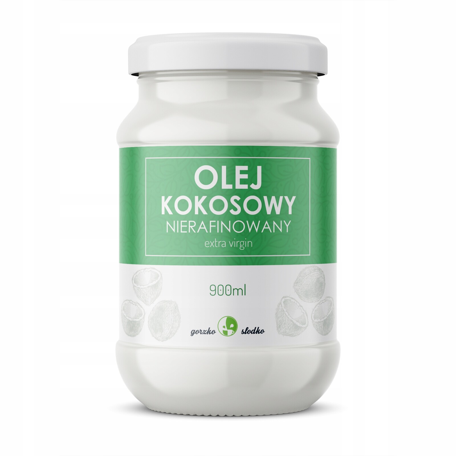 Kokosový olej nerafinovaný GorzkoiSlodko 900 ml