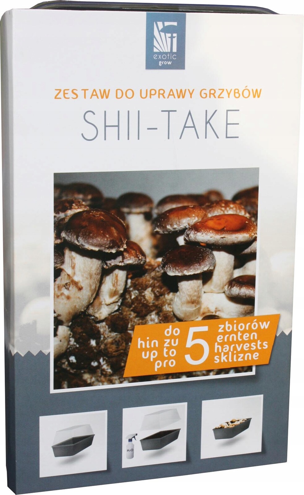 Sada pro pěstování hub Shiitake Exotic Grow