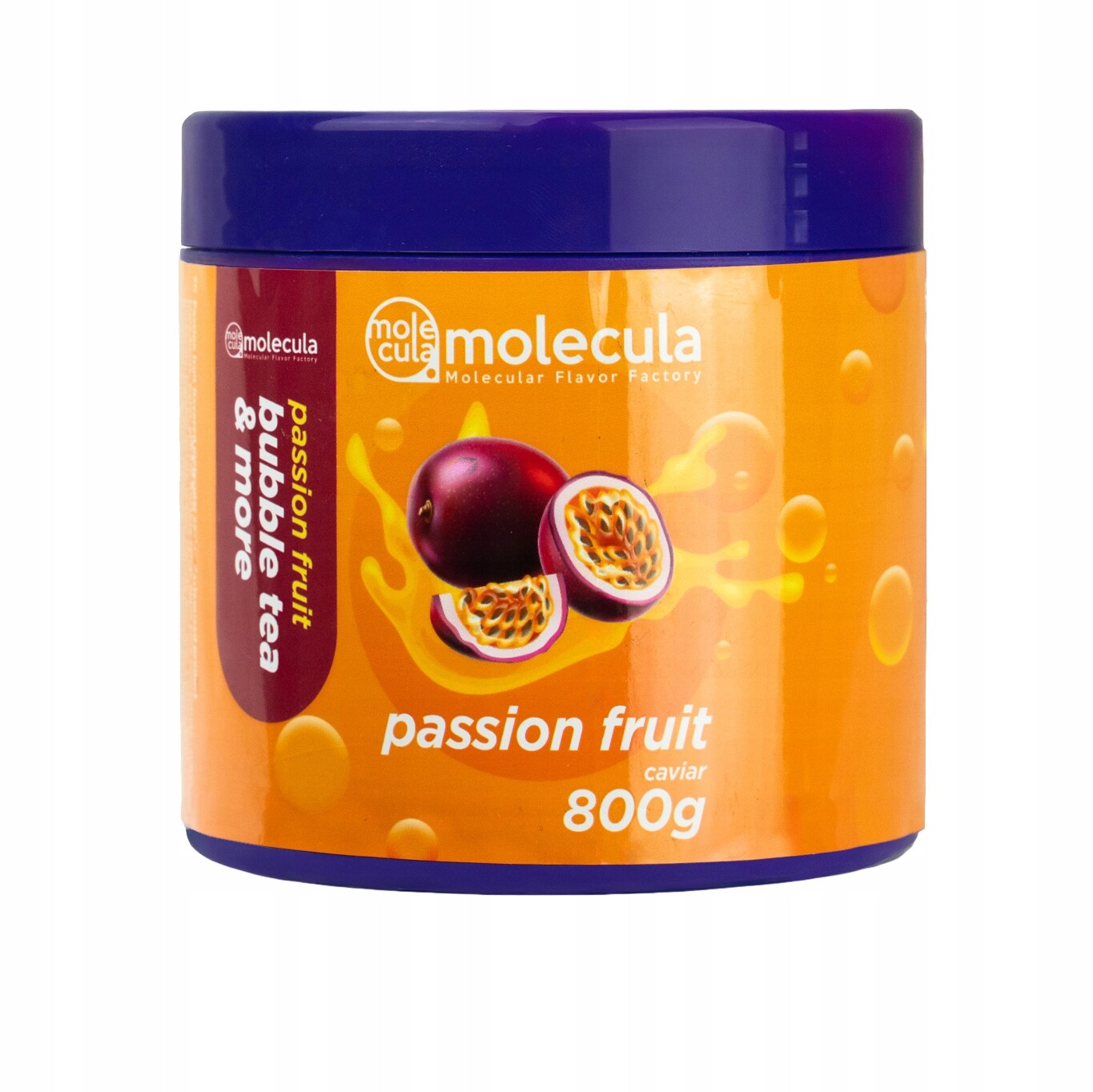 Molekulární kaviár s příchutí maracuji do bubble tea