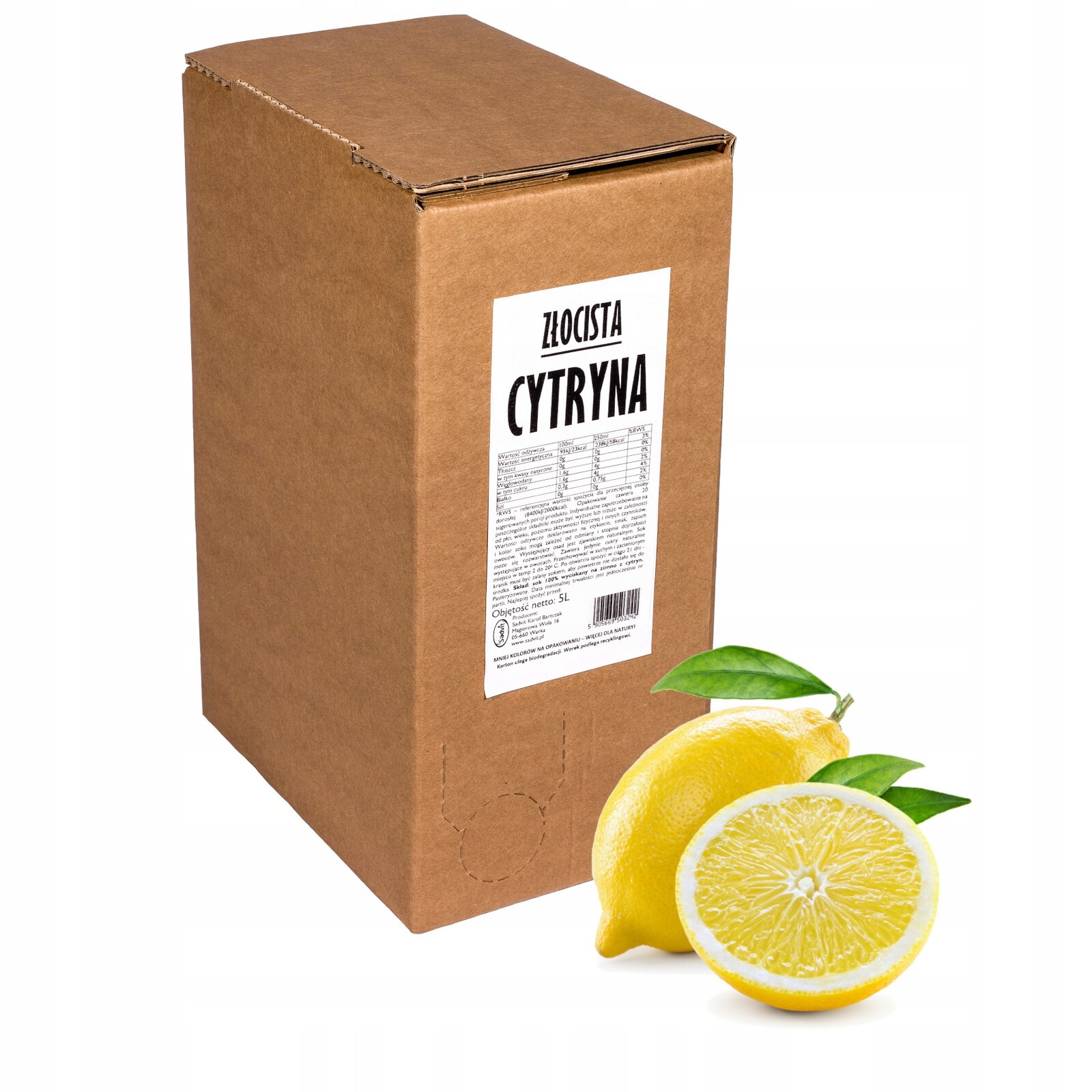 Citronová šťáva Sadvit 5000 ml