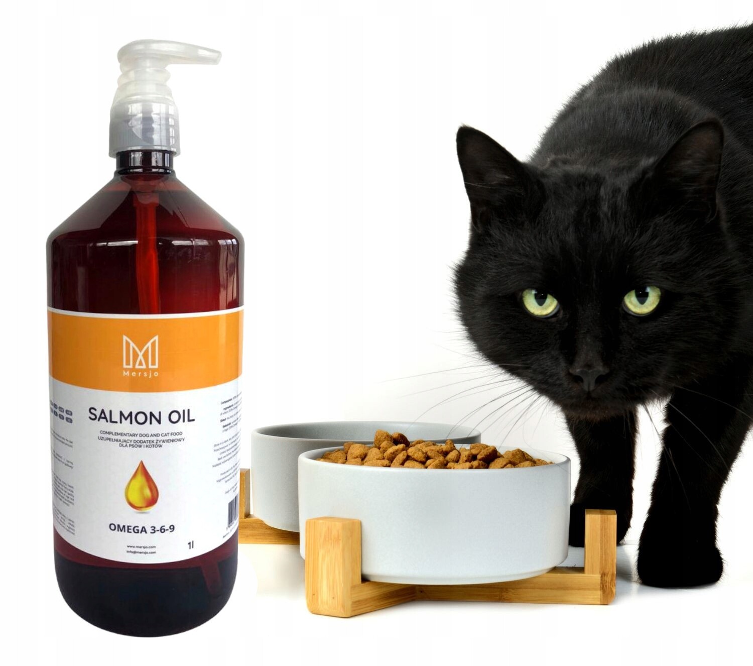 Mersjo Norský lososový olej Pro Psy A Kočky 1000 ml