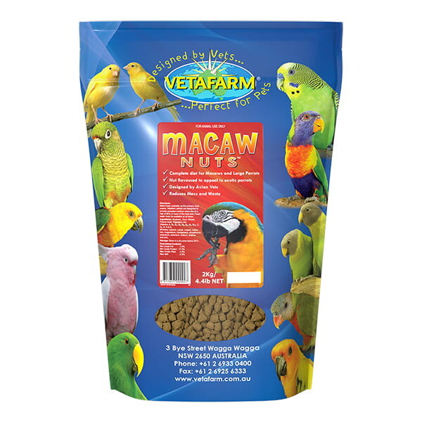 Vetafarm Macaw Nuts ořechový granulát pro ary 2kg