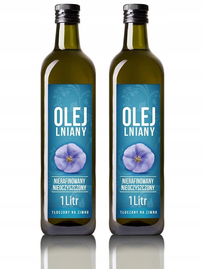 Lněný olej nerafinovaný VitaFarm 1000 ml